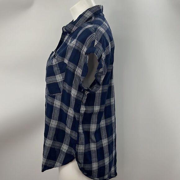Lucky Brand small short sleeve Buffalo check top - Picture 3 of 7
